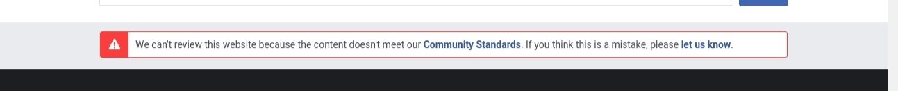 Links not meeting Facebook’s community standards get blocked, including on other FB platforms such as Instagram &amp; Whatsapp.